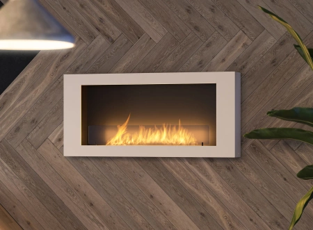Väggmonterad bioetanolspis MURALL 1200 – hängande, Antisol-glas 4 mm, brännare 800 Longfire 2L