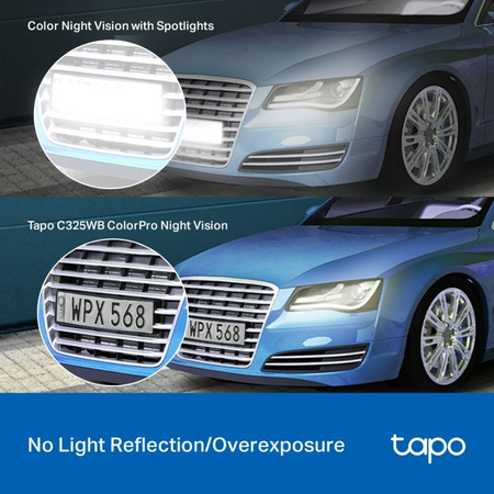 TP-LINK Wi-Fi Camera Tapo C325WB - Vigilância IP exterior 2688x1520, ColorPro, IP66, Wi-Fi, Ângulo de visão amplo 127° - A melhor câmara para proteger a sua casa e o seu jardim