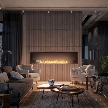 Arzător cu bioșemineu INSIDE BLACK 2000 - un foc impresionant în interiorul dvs.