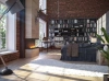 Elegant Biofireplace Inside C1000 v3 — minimalist built-in fireplace with LONGFIRE 800 burner and Antisol glass