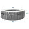 Φουσκωτό Jacuzzi INTEX 28442 – SPA για 6 άτομα, 216 x 71 cm με υδρομασάζ, WiFi και premium αξεσουάρ