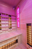 Sauna de infrarrojos con piedras de sal del Himalaya MO-EA2R | Wellness | Relax | SPA | Madera Termotratada | Madera Natural