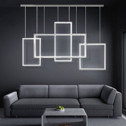Stačiakampio formos pakabinama LED lempa 75W balta 4000K DL-G04