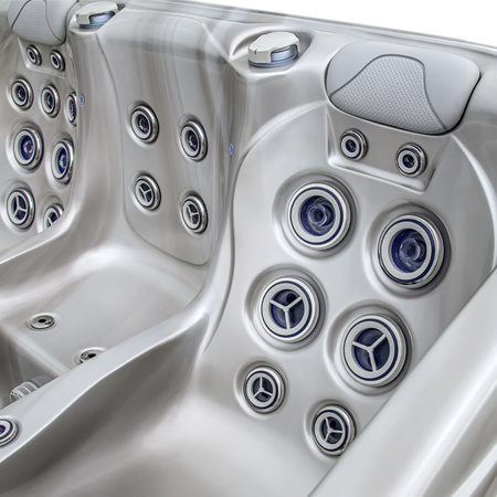 Jacuzzi de jardín SPA566 200x200 cm – lujosa bañera SPA con hidromasaje para el jardín y la terraza