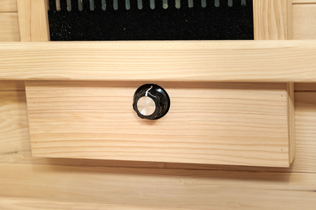 Sauna infrarouge MO-EA2R avec pierres de sel de l'Himalaya | Wellness | Relax | SPA | Verre Panoramique | Design Moderne