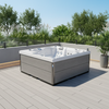 Utendørs jacuzzi for 6 personer – luksuriøst SPA-badekar med hydromassasje