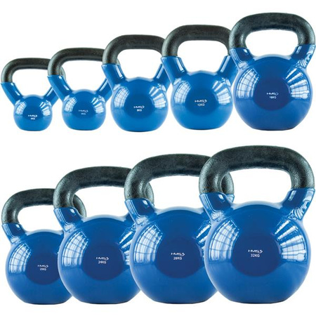 KNV ΜΠΛΕ ΜΑΝΤΕΣΙΔΗ KETTLEBELL VINYL ΕΠΙΚΑΛΥΜΜΕΝΟ HMS