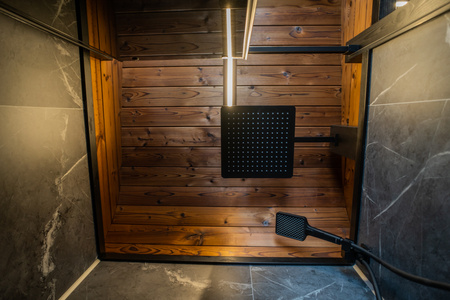 Luxe Moderne Buitensauna Cube Premium Plus voor de Tuin met Panoramisch Uitzicht – Het Hele Jaar Door Te Gebruiken