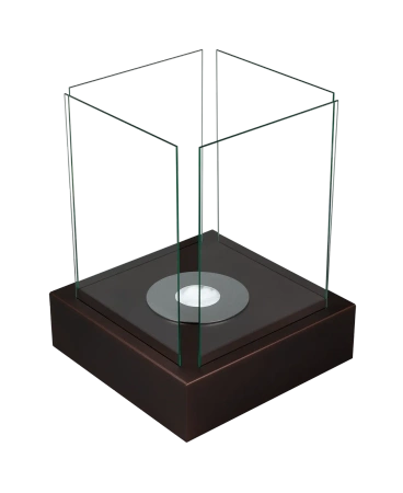 Fritstående biopejs Sunset Garden brun mat