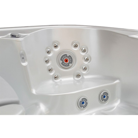 Садове джакузі SPA516 White Pearl з антрацитовим корпусом 170x210 см - компактна розкіш у вашому саду