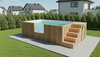 Piscine de jardin moderne avec accessoires AG-430 - piscine de luxe autonome