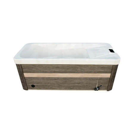 "Exclusive One Lounge acrylic jacuzzi with ice cooling function - luxurious garden spa tub"