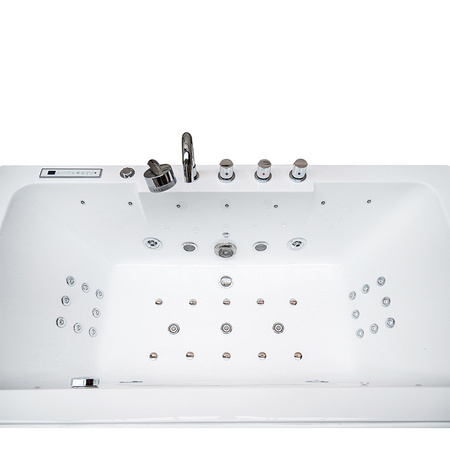 IRIS 933B 160×84 virpuļvanna - dziļa relaksācija modernā formā, balta krāsā