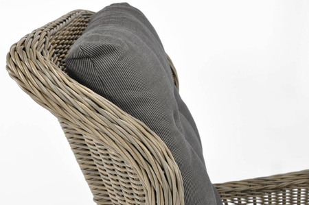 Fauteuil exclusif SONATA avec repose-pieds - gris