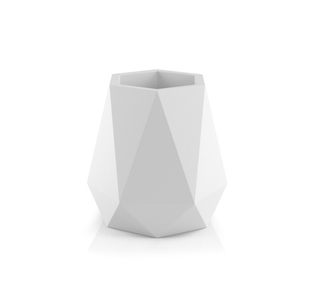 Witte flavi tuinpot met verlichting