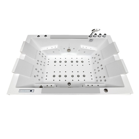 KARI 942 Λευκή Μπανιέρα Υδρομασάζ 180x120 cm – Μοντέρνα Μπανιέρα SPA για το Μπάνιο