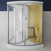 MO-1706 TRIO, tør sauna, dampsauna og brusekabine 165X105X215CM