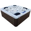 Tuin jacuzzi SPA205T Parelmoer Wit Omkasting Koffie 230x230 cm – elegantie en ontspanning in uw eigen thuis-SPA