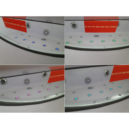 Levante 659H λευκή μπανιέρα υδρομασάζ 180x90 cm – ορθογώνια μπανιέρα SPA για το μπάνιο