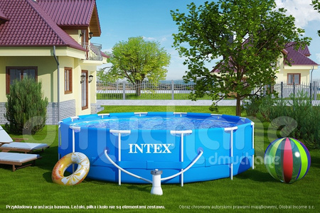 Piscine de jardin sur structure 305 x 76 cm ensemble 9w1 INTEX 28202