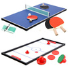 TAVOLO DA GIOCO SDM 4in1 air hockey, calcio balilla, ping pong e biliardo