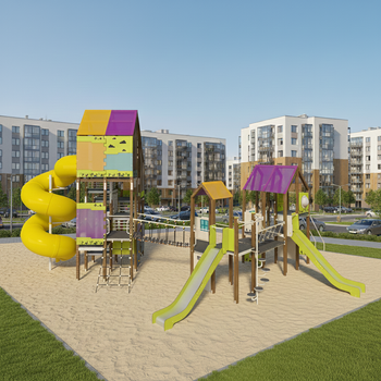 Playground "Big City-5" TE935 – A large playground set in urban style