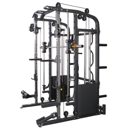 Cyklop 2 + 60 kg Ολυμπιακοί Δίσκοι (4×5 kg, 4×10 kg) UWN070 Πρέσα Ποδιών με Στοίβα Βαρών Ημιεπαγγελματική HMS