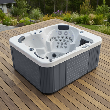 Utomhusjacuzzi för 5 personer med hydromassage – energieffektivt SPA-badkar