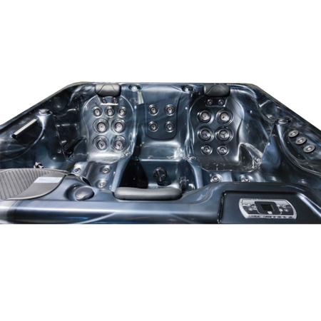 Dārza džakuzi SPA566 200x200 cm - luksusa spa vanna ar burbuļvannu dārzam un terasei