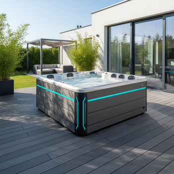 Záhradné jacuzzi vaňa SPA743 220x220 cm – priestranný relax pre celú rodinu