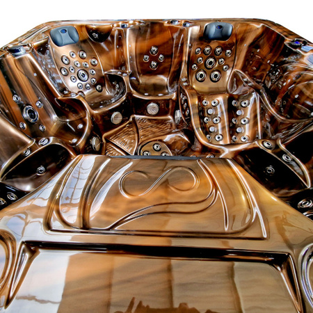 Trädgårdsjacuzzi SPA703A 230x230 cm – ett lyxigt SPA-badkar med hydromassage