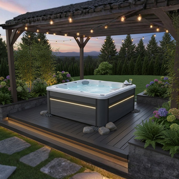 Jacuzzi Ogrodowe OF-6001 Pro – Luxe 6-persoons spa met hydromassage en LED