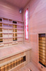 Sauna infrarouge MO-EA2R avec pierres de sel de l'Himalaya | Wellness | Relax | SPA | Verre Panoramique | Design Moderne