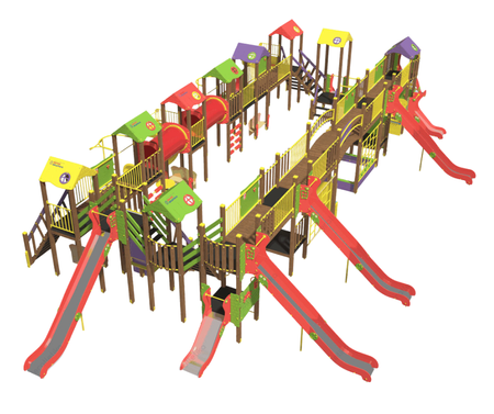 Детски комплекс Bastion NEW T912.2NEW - детска площадка, повече движение, повече усмивки, безкрайно забавление