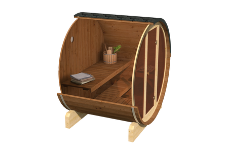 Hagesauna EDA 160 – Ny Rainbow-kolleksjon / Romslig utendørs sauna for 3–4 personer med elektrisk ovn, perfekt for avslapning i hagen