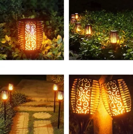 Candeeiro solar de jardim - tocha 23559
