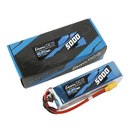 Akumuliatorius LiPo Gens Ace 5000mAh 18.5V 60C 5S1P - XT90