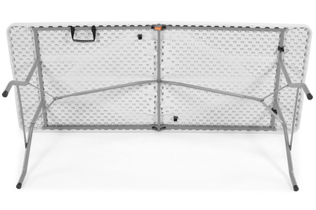 Sammenleggbart serveringsbord, lengde 240 cm - hvit