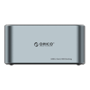 Orico Dockingstation für 2,5" / 3,5" HDD / SSD, 5Gbps, USB-C zu USB-C/A mit Klonfunktion (schwarz)