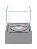 Free-standing Smart biofireplace gray structural matte