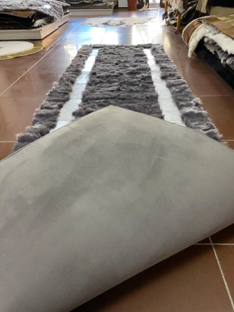 Presente de luxo para a casa tapete feito à mão estilo PREMIUM Versace tapete de pele de carneiro natural