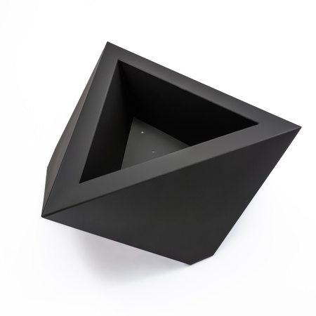 Quality Spa Дизайнерска градинска камина TRIANGULAR - , 3 мм стомана, черен мат