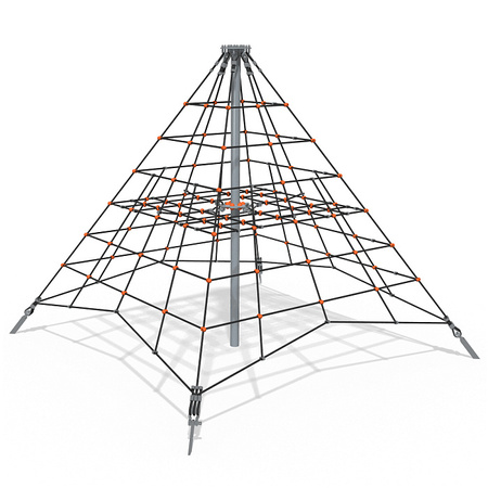 Virvju konstrukcijas rotaļu laukums SE772.4-3-AL - Bērnu kāpšanas piramīda