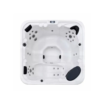 Cada de masaj Geniss pentru 6 persoane ZR810 - Jacuzzi spa în aer liber cu hidromasaj, cadă de grădină de lux pentru relaxare și relaxare