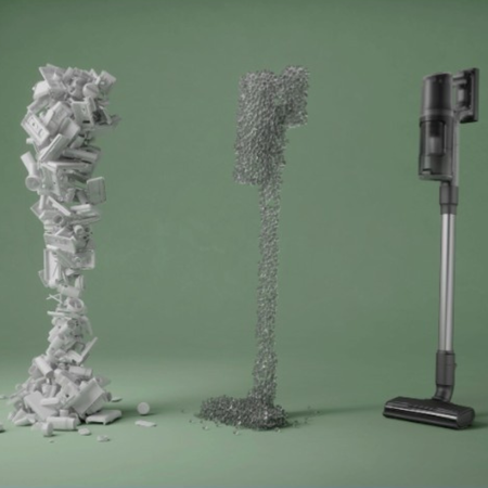 Electrolux Hygienic 600 EP61HB21UV - Aspirator vertical fără sac, ușor, silențios, puternic 85W, 50 min funcționare, aspirator fără fir pentru casă