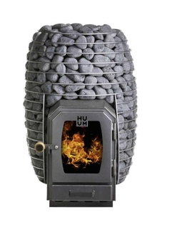 Kompaktowy Piec do Sauny CORE Black 10,5 kW | Indywidualnie Projektowany z Czarną Stalą Nierdzewną | Gotowy do Montażu i Elegancki Design