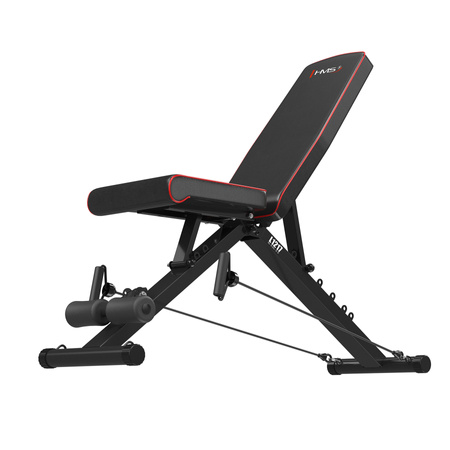 L1217 ADJUSTABLE EXERCISE BENCH WITH HMS CABLES
