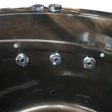 DELLA 916 Magma Gold hidromasāžas dārza vanna, antracīta korpuss 170x170 cm - unikāls spa jūsu dārzā