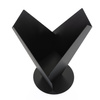 Brasero de jardín refinado Y-FIRE QualitySPA — (acero 3 mm, negro mate), «Escultura vertical de fuego»