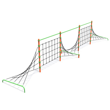 Conjunto de juego de cuerdas LK822.1 – Valla de cuerda para parque infantil